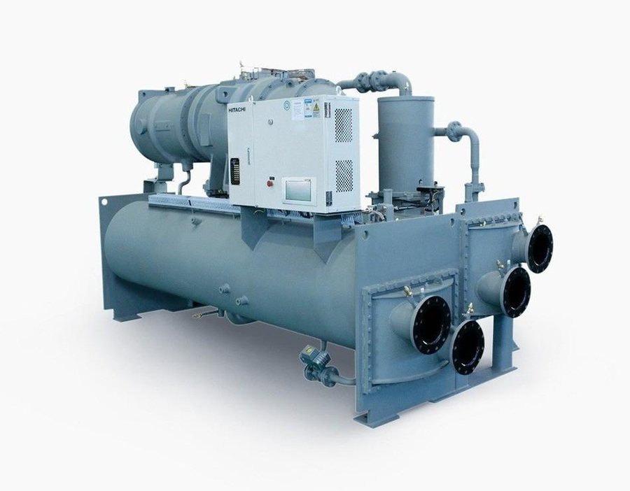 Hitachi centrifugal chiller for a large central air conditioning plant