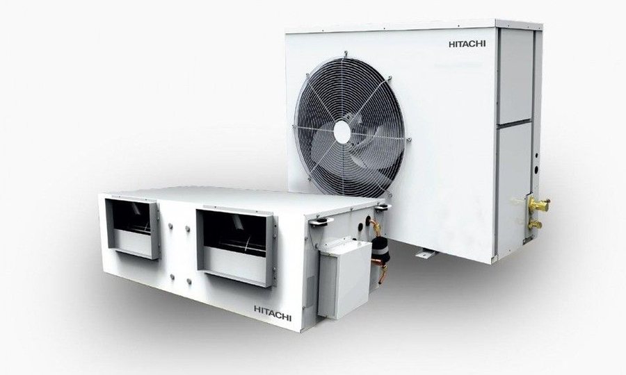 Hitachi ducted split air conditioning unit for concealed ceiling installation