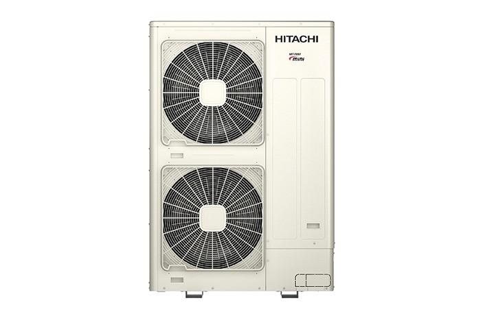Hitachi mini side-flow VRF outdoor unit for a Dhaka office building
