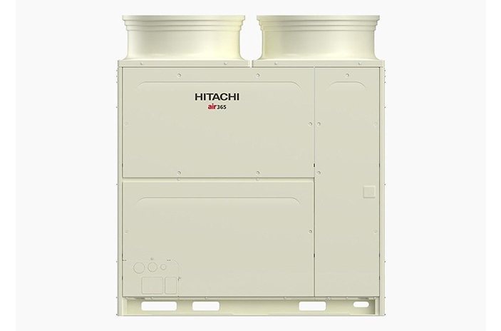 Hitachi top-flow VRF outdoor unit for a commercial building in Bangladesh