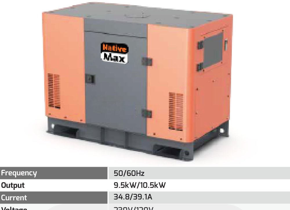 NativeMax LT-12SS 10kW single-phase silent diesel generator