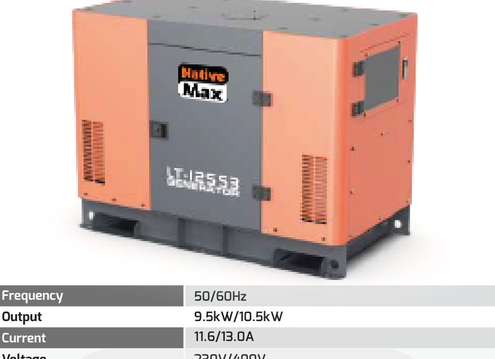 NativeMax LT-12SS3 10kW three-phase silent diesel generator