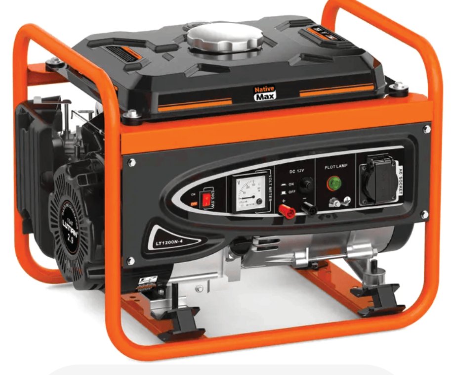 NativeMax LT1200N-4 portable petrol generator