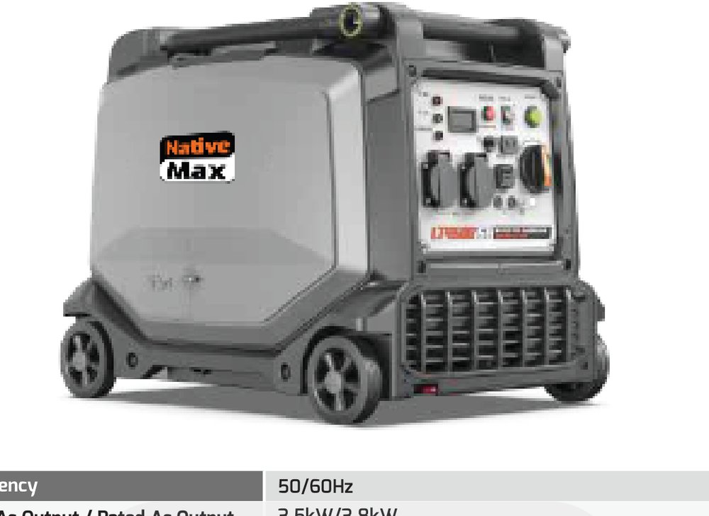 NativeMax LT4500iSE inverter petrol generator