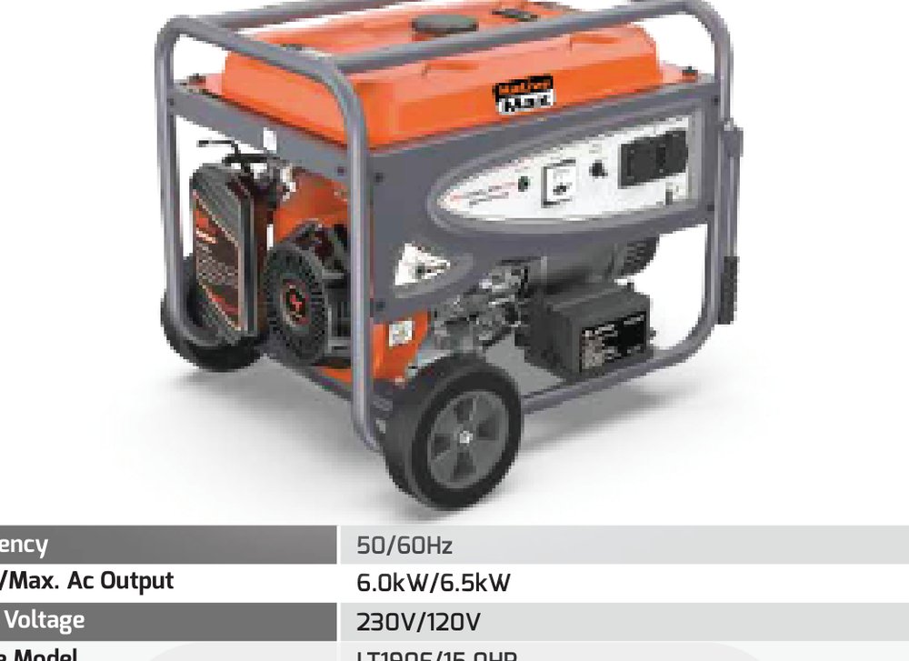 NativeMax LT8000EN-4 6kW portable petrol generator